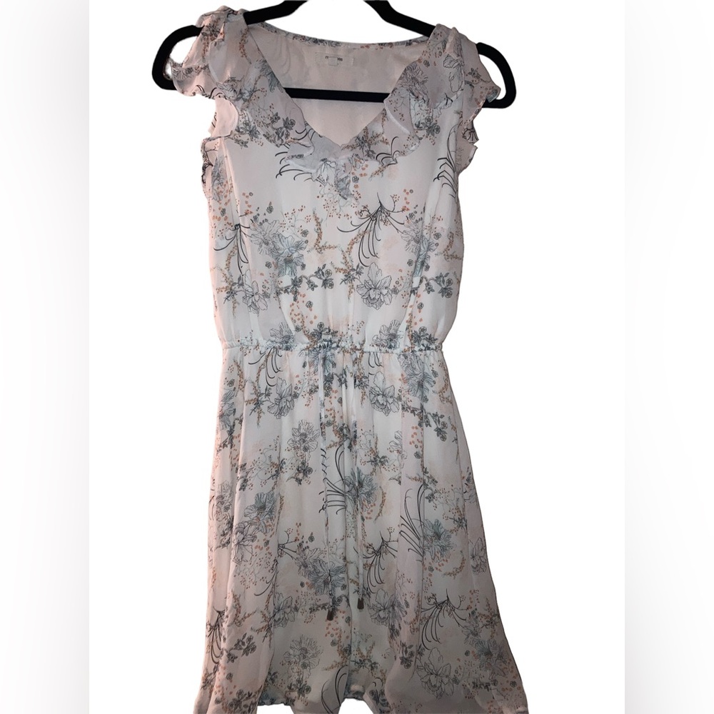 Spring floral dress.